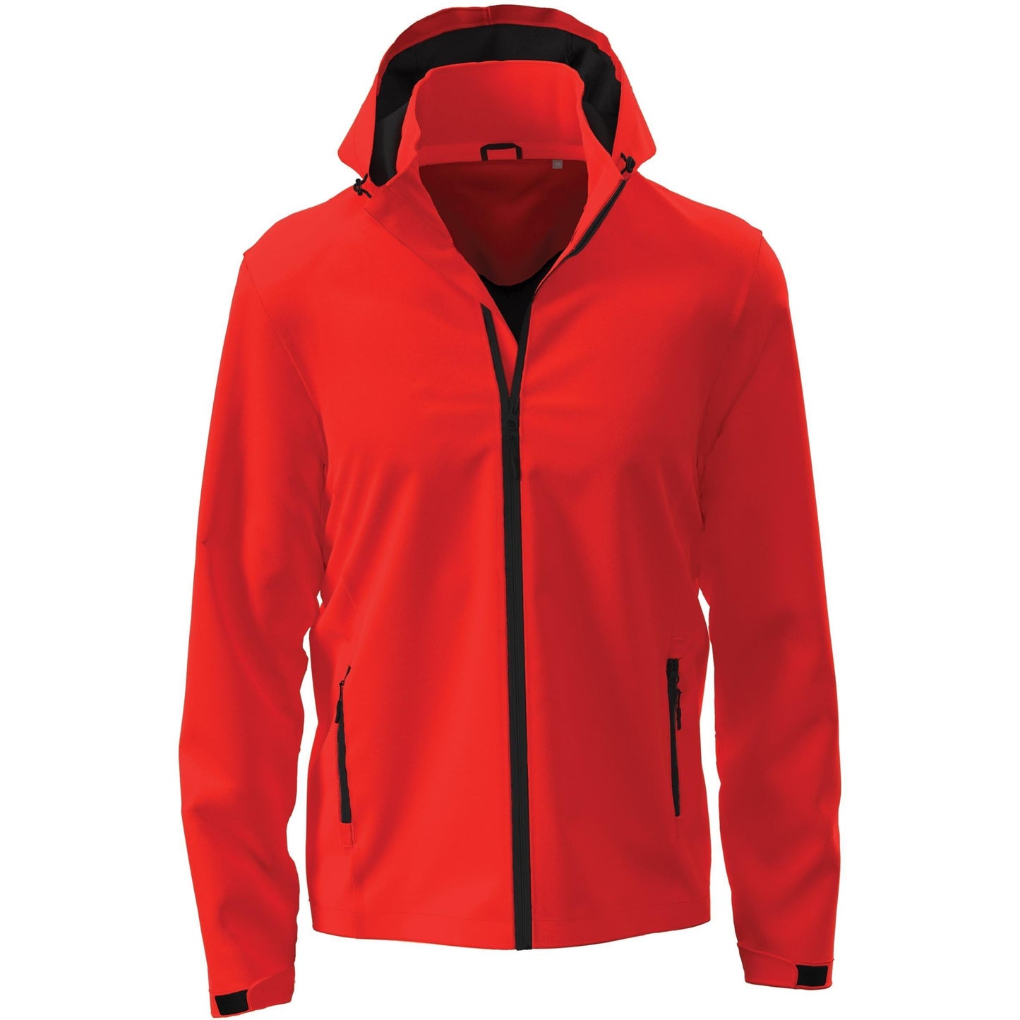 Scarlet Red - Front - Stedman Mens Lux Hooded Soft Shell Jacket