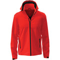 Scarlet Red - Front - Stedman Mens Lux Hooded Soft Shell Jacket