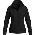 Black Opal - Front - Stedman Womens-Ladies Lux Hooded Soft Shell Jacket