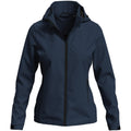 Blue Midnight - Front - Stedman Womens-Ladies Lux Hooded Soft Shell Jacket