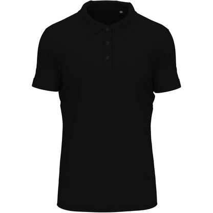 Black Opal - Front - Stedman Mens Stretch Polo Shirt