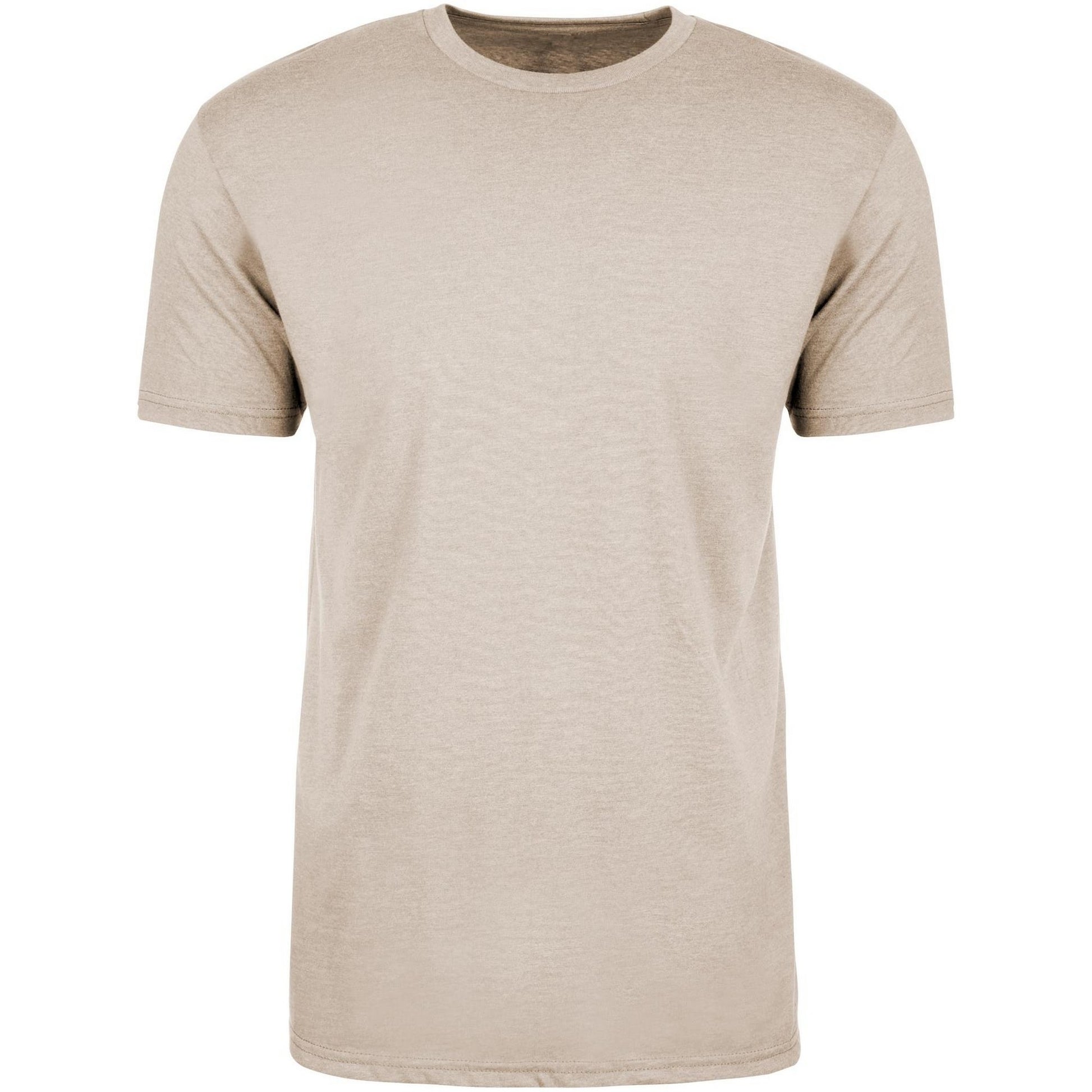 Sand - Front - Next Level Apparel Unisex Adult CVC T-Shirt