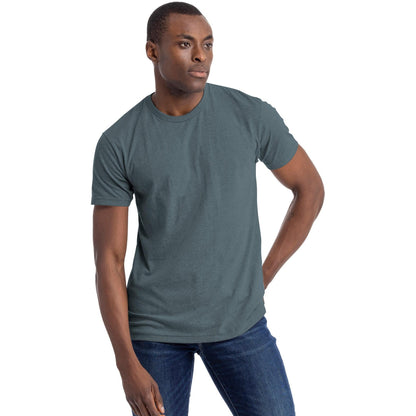 Indigo - Side - Next Level Apparel Unisex Adult CVC T-Shirt