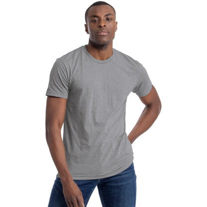 Dark Heather Grey - Side - Next Level Apparel Unisex Adult CVC T-Shirt