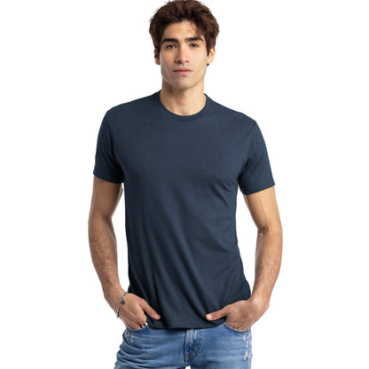 Midnight Navy - Side - Next Level Apparel Unisex Adult CVC T-Shirt