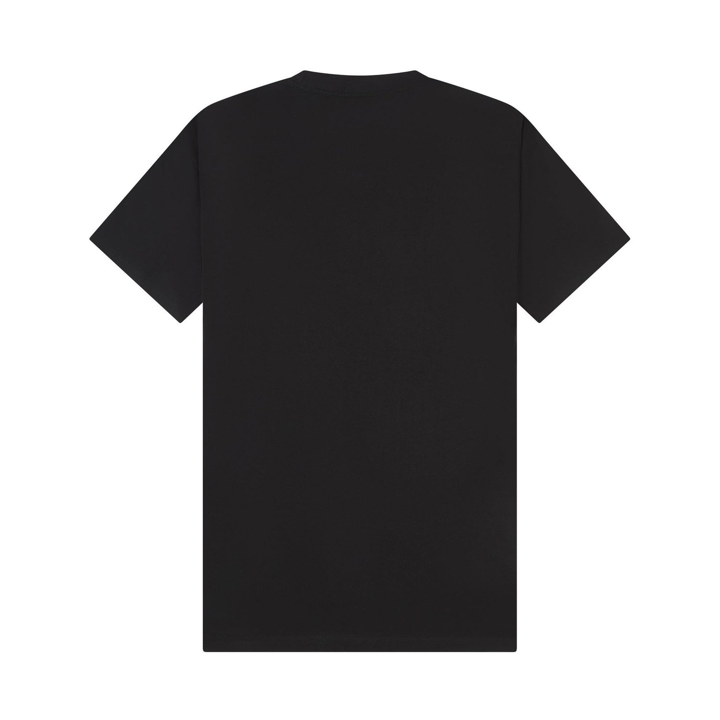 Black - Back - Casual Classics Unisex Adult Combed Ringspun Cotton Extended Neckline Oversized T-Shirt