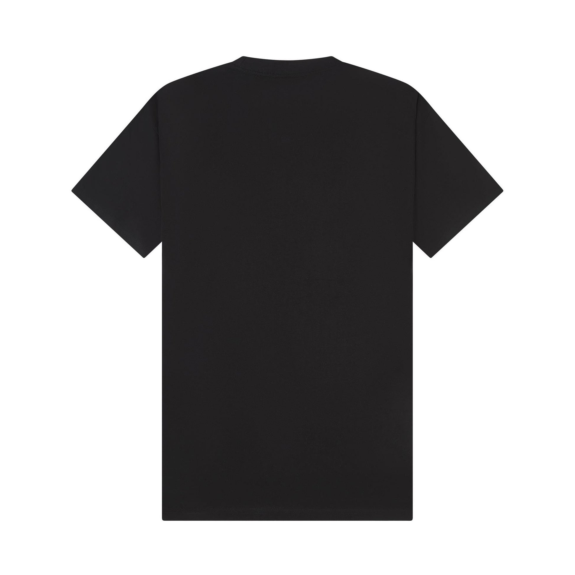 Black - Back - Casual Classics Unisex Adult Combed Ringspun Cotton Extended Neckline Oversized T-Shirt