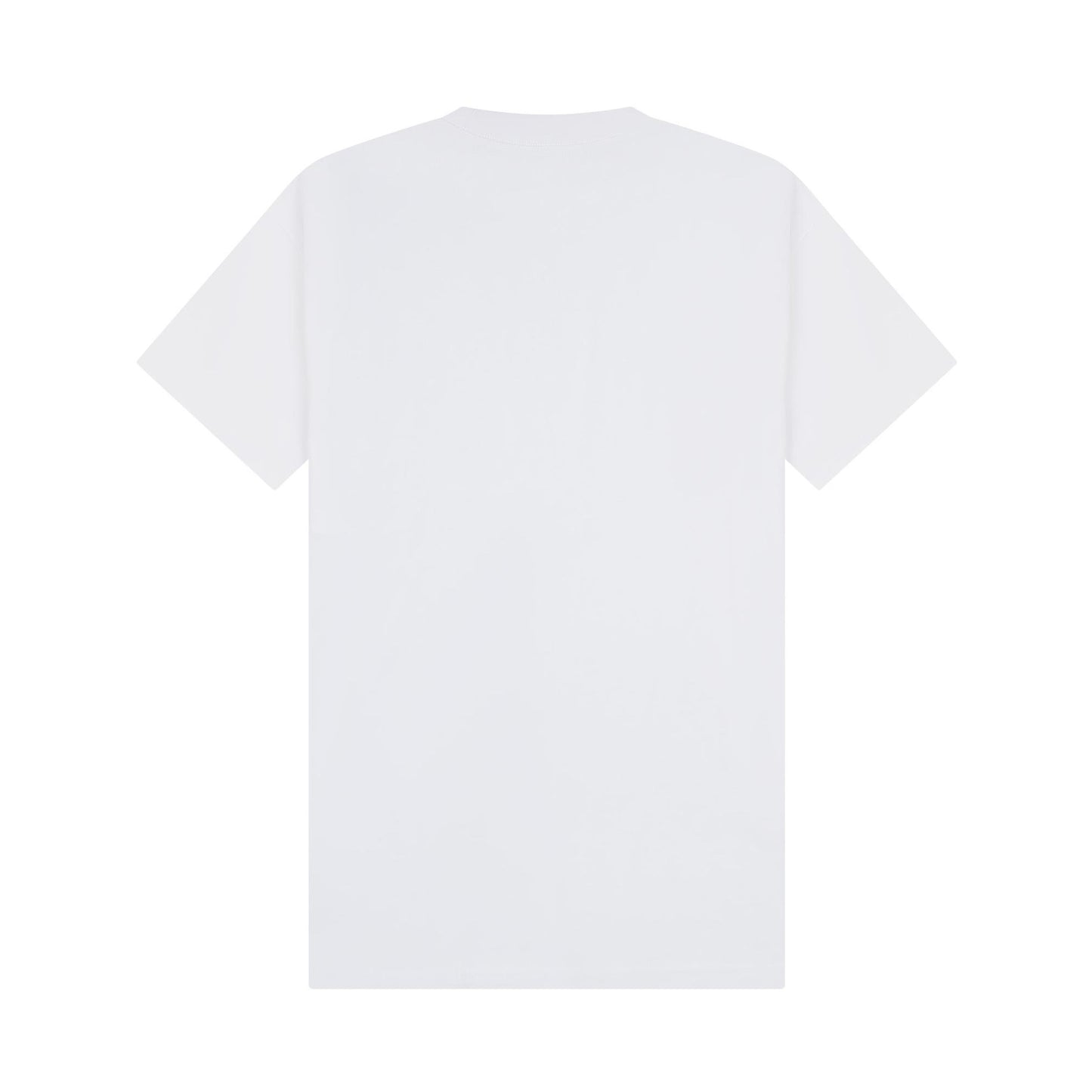 White - Back - Casual Classics Unisex Adult Combed Ringspun Cotton Extended Neckline Oversized T-Shirt