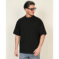 Lunar Grey - Front - Casual Classics Unisex Adult Combed Ringspun Cotton Extended Neckline Oversized T-Shirt