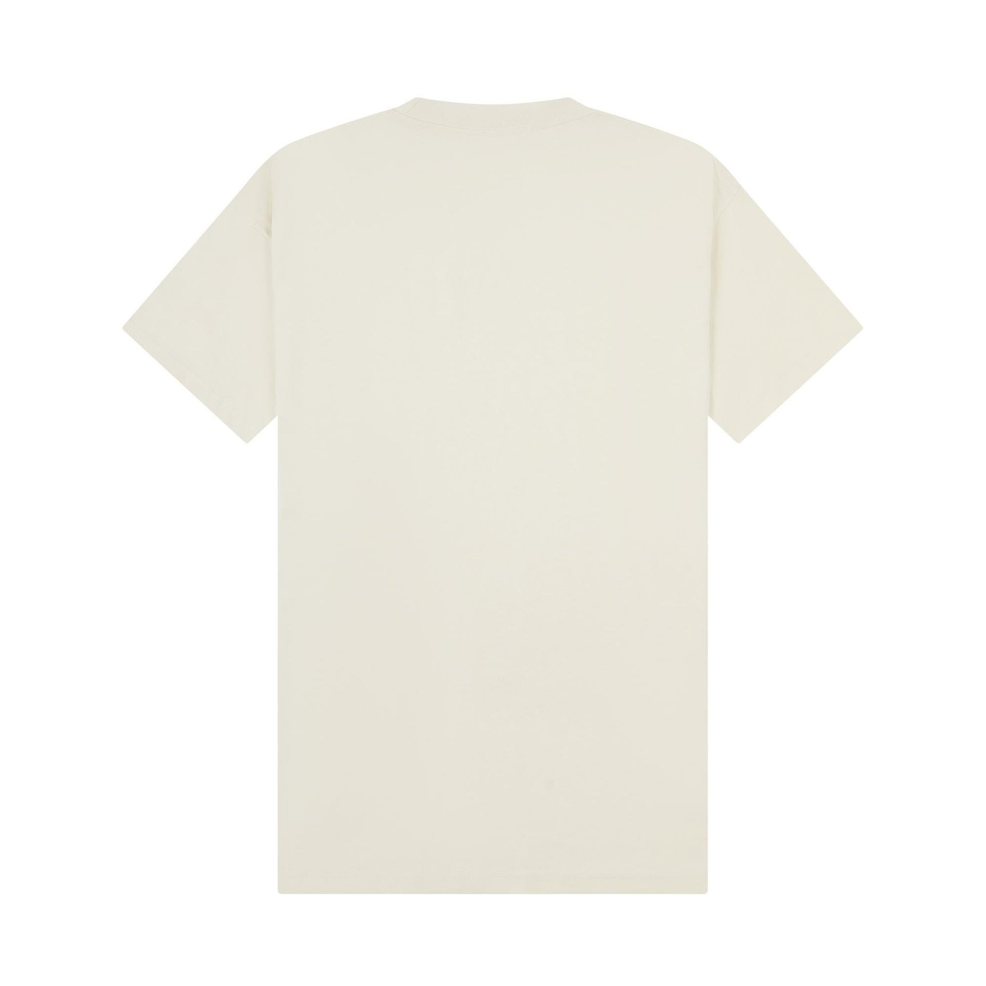 Ecru - Back - Casual Classics Unisex Adult Combed Ringspun Cotton Extended Neckline Oversized T-Shirt