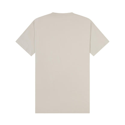 Stone - Back - Casual Classics Unisex Adult Combed Ringspun Cotton Extended Neckline Oversized T-Shirt