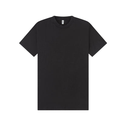 Acid Black - Front - Casual Classics Unisex Adult Acid Wash Combed Ringspun Cotton Extended Neckline Oversized T-Shirt