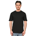 Black - Side - Casual Classics Unisex Adult Interlock Tall and Slim T-Shirt