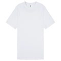 White - Front - Casual Classics Unisex Adult Interlock Tall and Slim T-Shirt