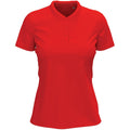 Scarlet Red - Front - Stedman Womens-Ladies Stretch Polo Shirt