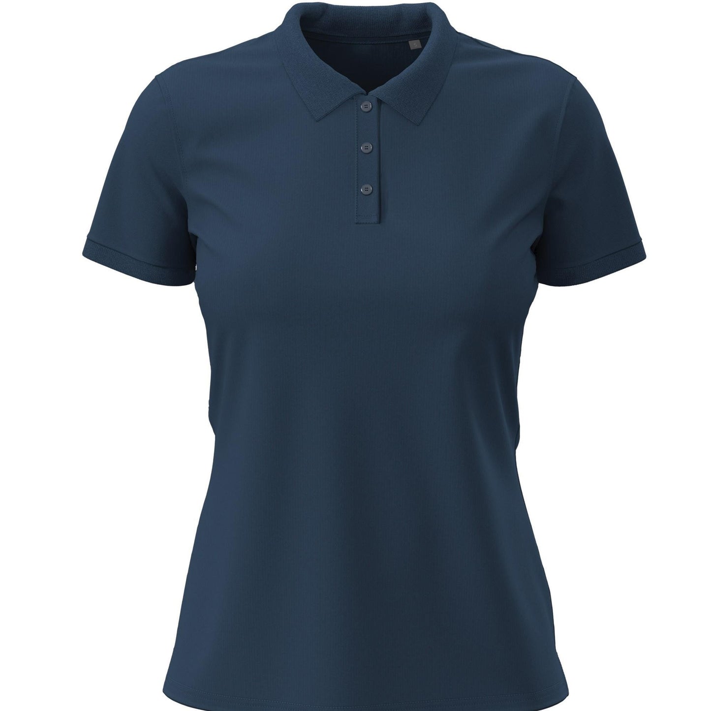 Navy - Front - Stedman Womens-Ladies Stretch Polo Shirt