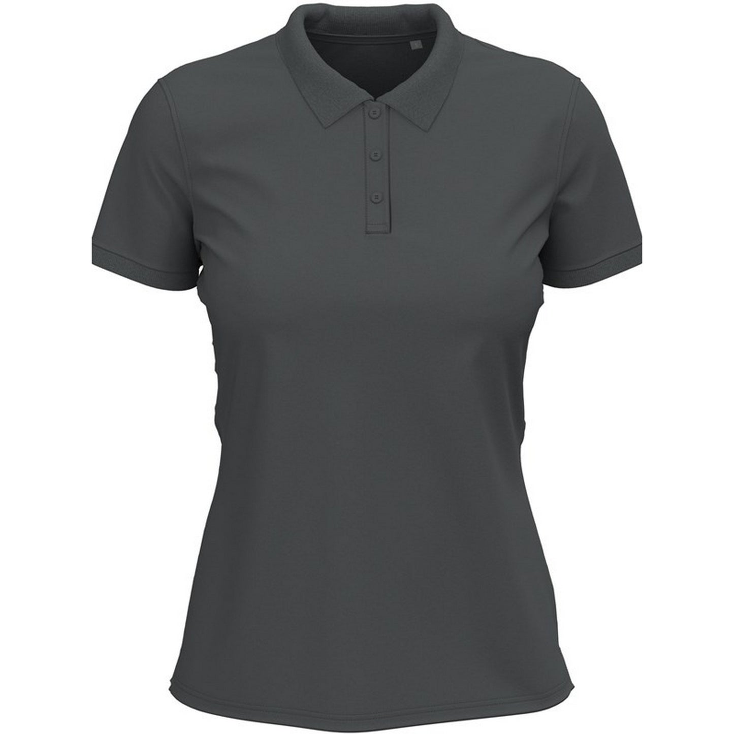 Slate Grey - Front - Stedman Womens-Ladies Stretch Polo Shirt