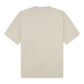 Stone - Back - Casual Classics Unisex Adult Combed Ringspun Cotton Extended Neckline Oversized T-Shirt