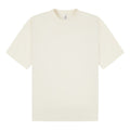 Ecru - Front - Casual Classics Unisex Adult Combed Ringspun Cotton Extended Neckline Oversized T-Shirt