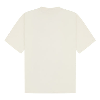 Ecru - Back - Casual Classics Unisex Adult Combed Ringspun Cotton Extended Neckline Oversized T-Shirt