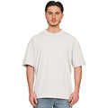 Ecru - Lifestyle - Casual Classics Unisex Adult Combed Ringspun Cotton Extended Neckline Oversized T-Shirt