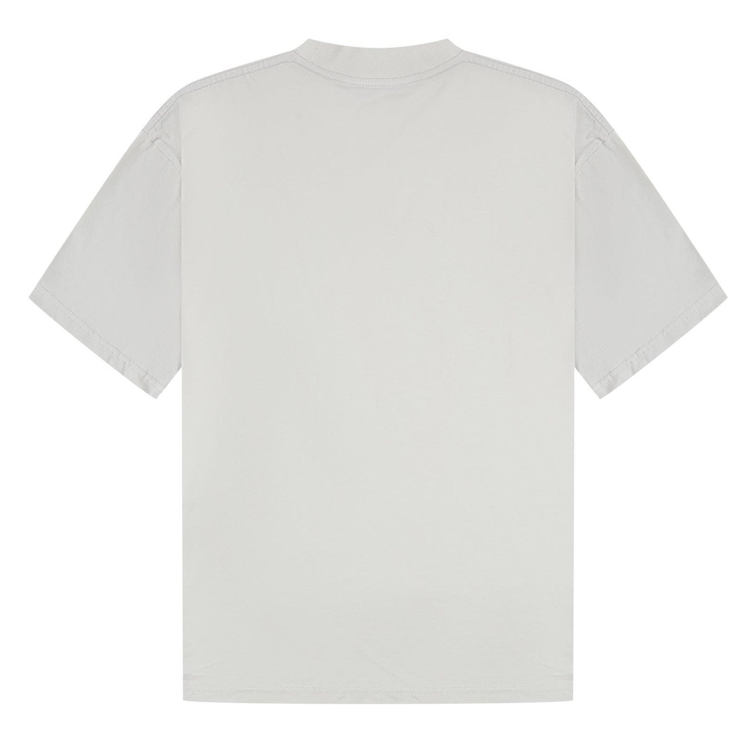 Lunar Grey - Back - Casual Classics Unisex Adult Combed Ringspun Cotton Extended Neckline Oversized T-Shirt