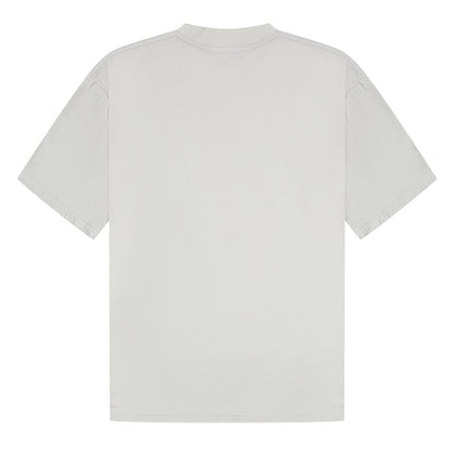 Lunar Grey - Back - Casual Classics Unisex Adult Combed Ringspun Cotton Extended Neckline Oversized T-Shirt