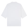 White - Back - Casual Classics Unisex Adult Combed Ringspun Cotton Extended Neckline Oversized Short-Sleeved T-Shirt
