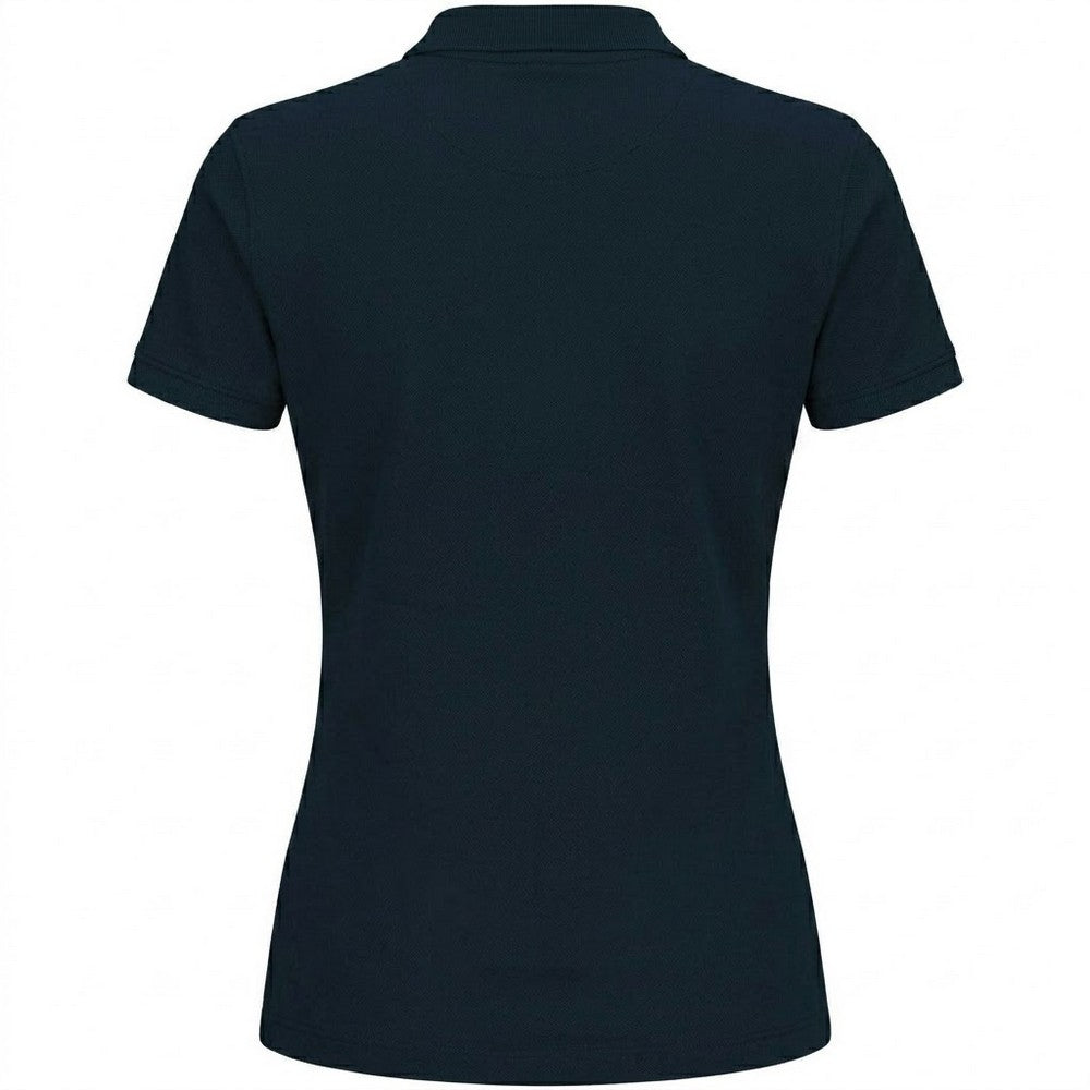 Marina Blue - Back - Stedman Womens-Ladies Lux Cotton Polo Shirt