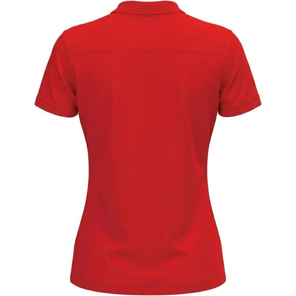 Scarlet Red - Back - Stedman Womens-Ladies Lux Cotton Polo Shirt