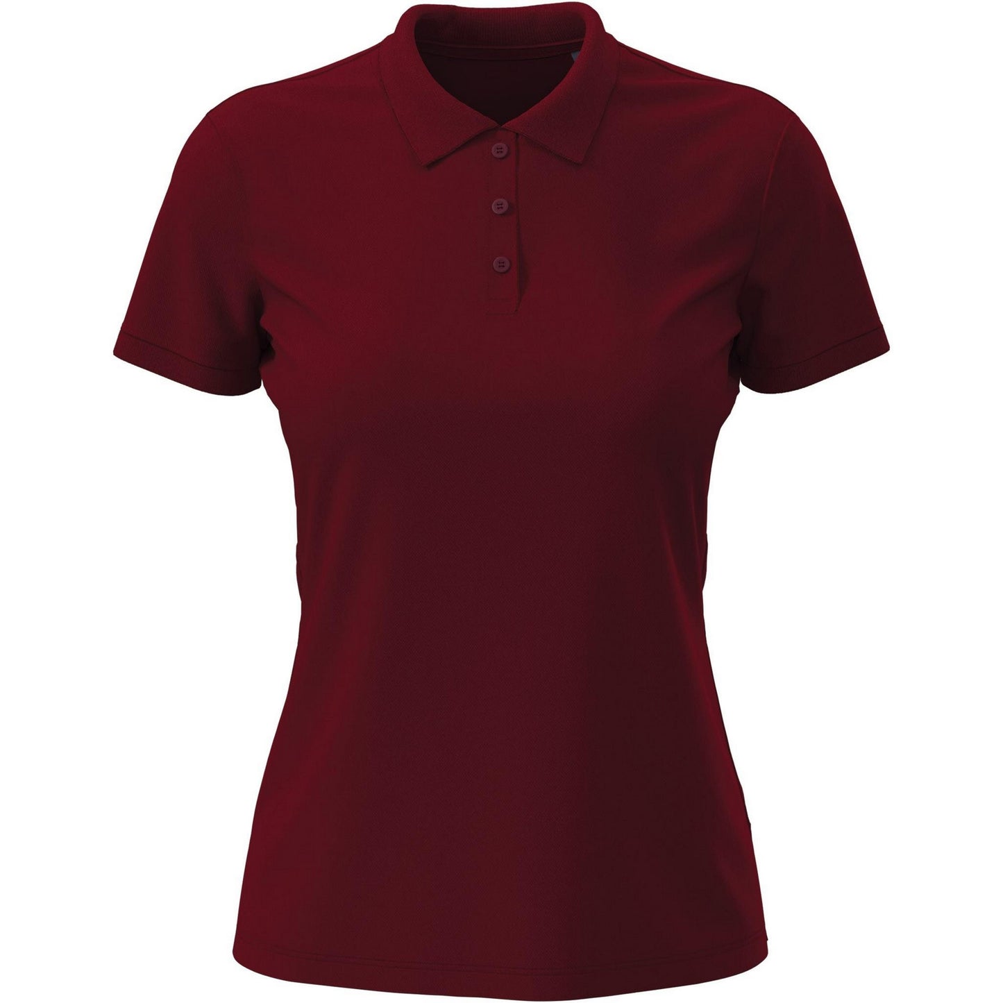 Bordeaux - Front - Stedman Womens-Ladies Lux Cotton Polo Shirt