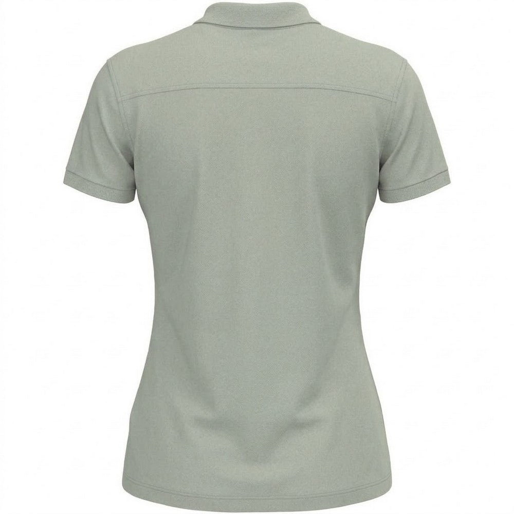 Soft Grey - Back - Stedman Womens-Ladies Lux Cotton Polo Shirt