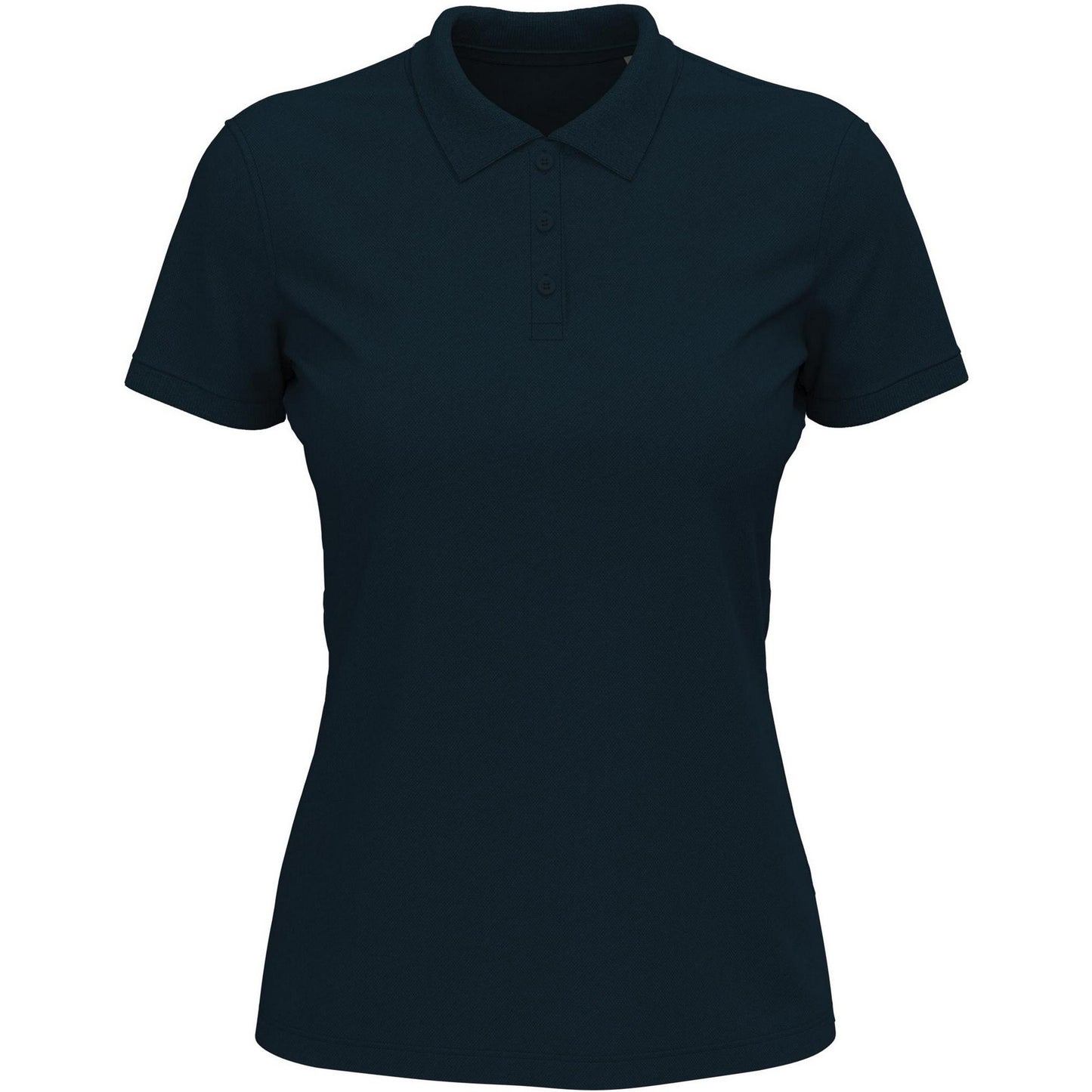 Marina Blue - Front - Stedman Womens-Ladies Lux Cotton Polo Shirt