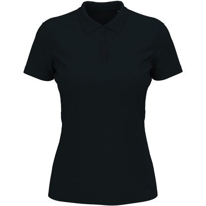 Blue Midnight - Front - Stedman Womens-Ladies Lux Cotton Polo Shirt