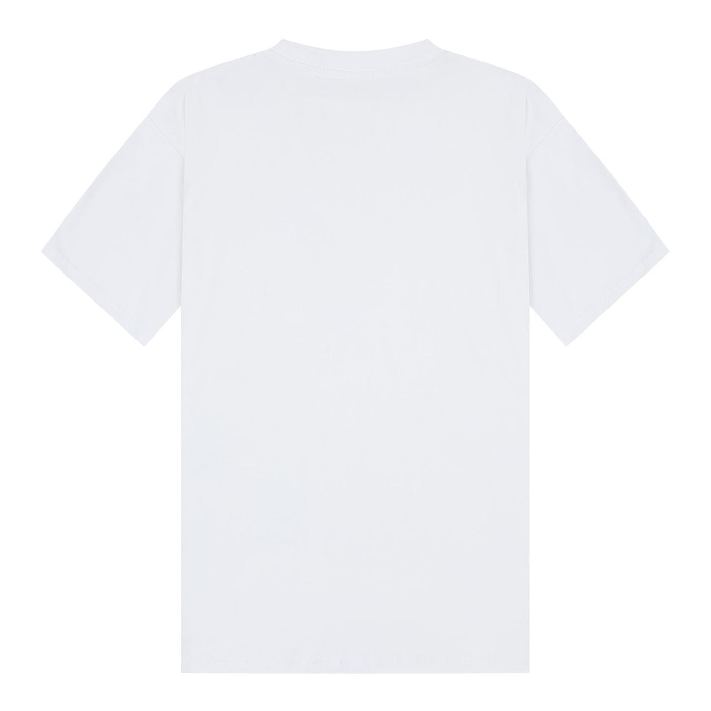 White - Back - Casual Classics Unisex Adult Combed Ringspun Cotton Oversized T-Shirt