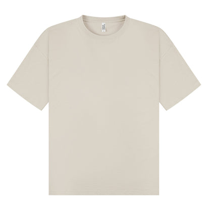 Stone - Front - Casual Classics Unisex Adult Combed Ringspun Cotton Oversized T-Shirt