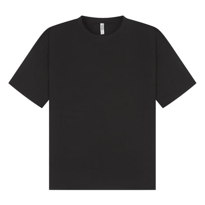 Black - Front - Casual Classics Unisex Adult Combed Ringspun Cotton Oversized T-Shirt