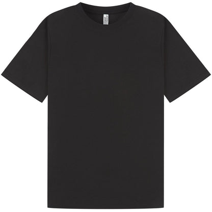 Black - Front - Casual Classics Unisex Adult Combed Ringspun Cotton Slim T-Shirt