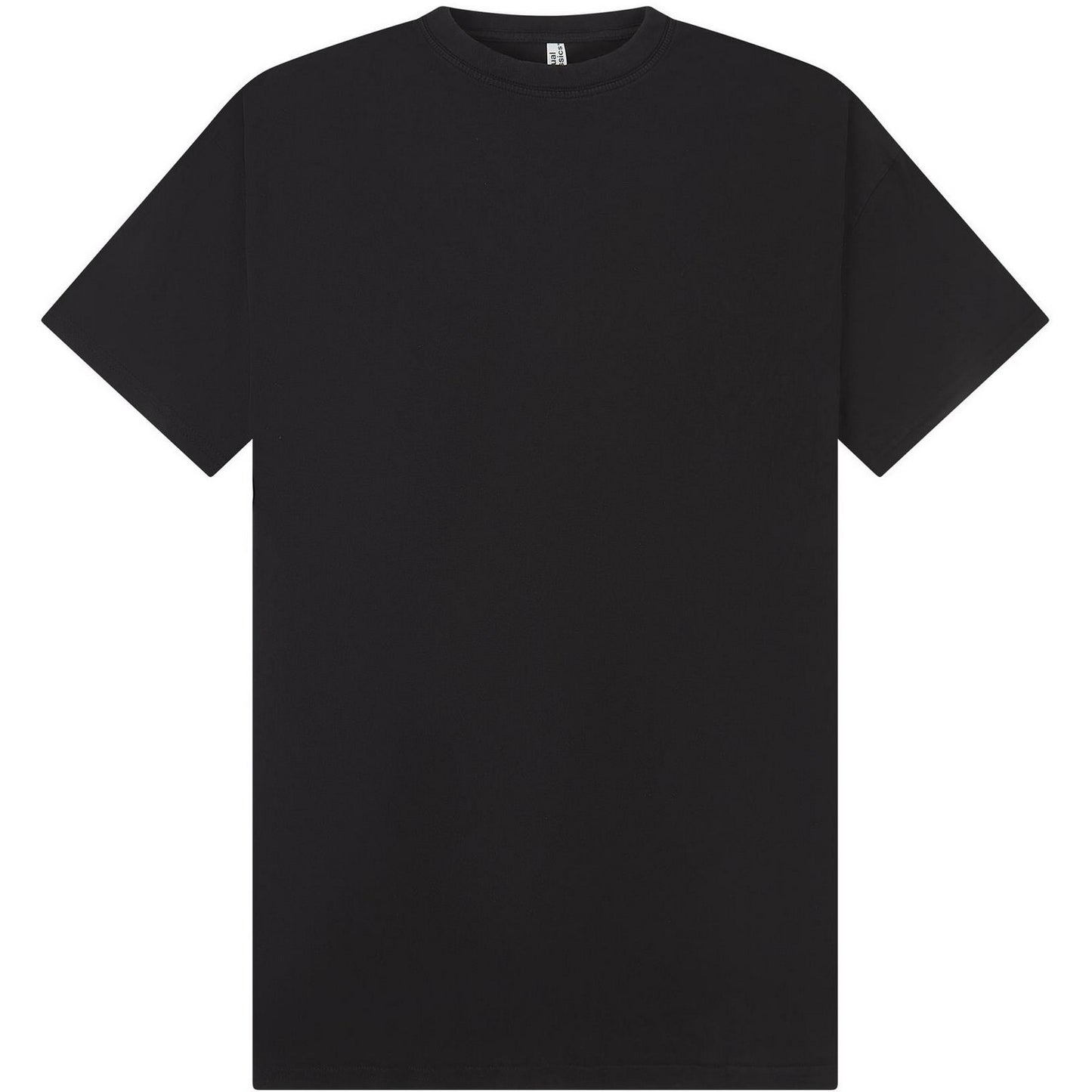 Acid Black - Front - Casual Classics Unisex Adult Acid Wash Combed Ringspun Cotton Tall Oversized T-Shirt