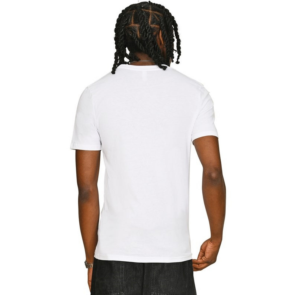 White - Back - Casual Classics Unisex Adult Muscles Combed Ringspun Cotton T-Shirt