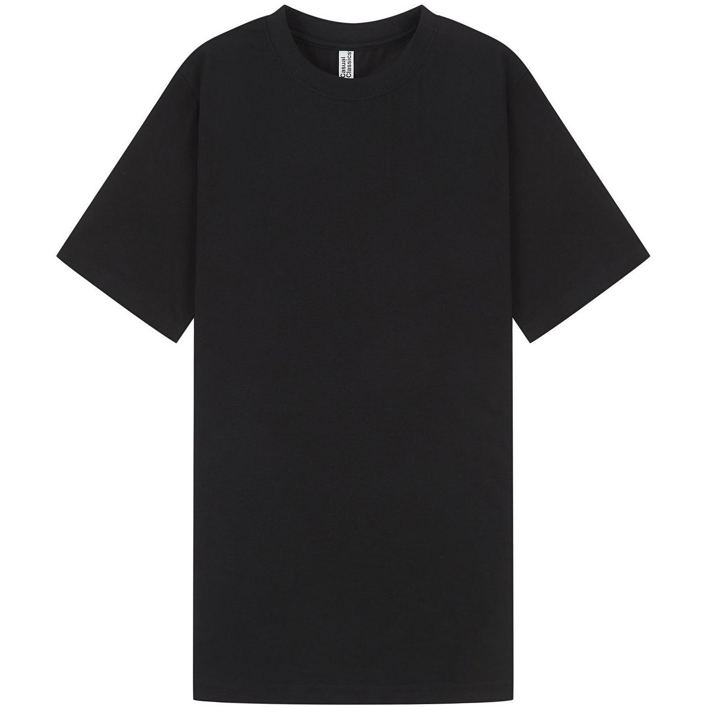 Black - Front - Casual Classics Unisex Adult Muscles Combed Ringspun Cotton T-Shirt