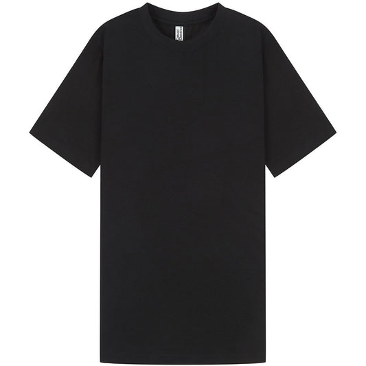 Black - Front - Casual Classics Unisex Adult Muscles Combed Ringspun Cotton T-Shirt