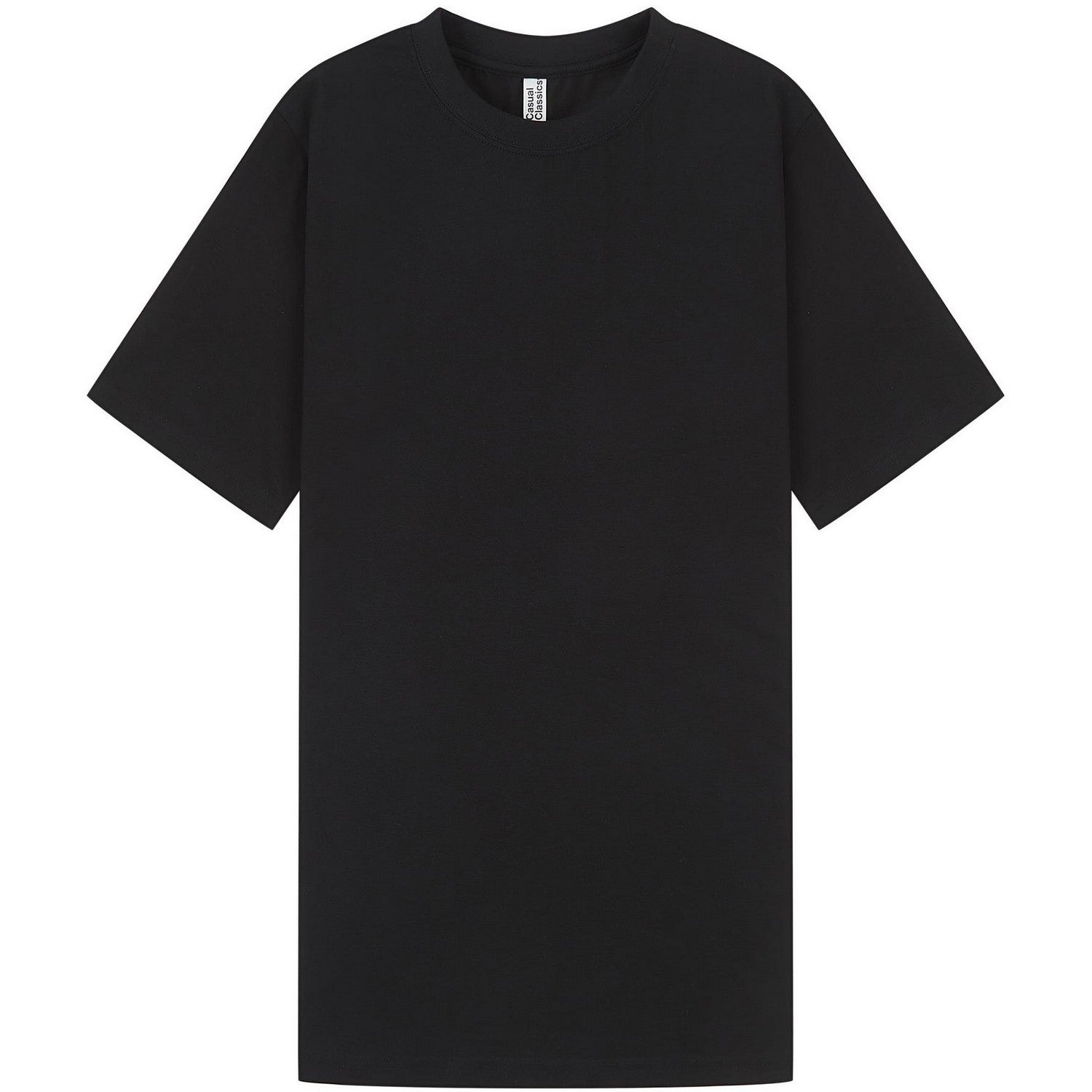 Black - Front - Casual Classics Unisex Adult Muscles Combed Ringspun Cotton T-Shirt