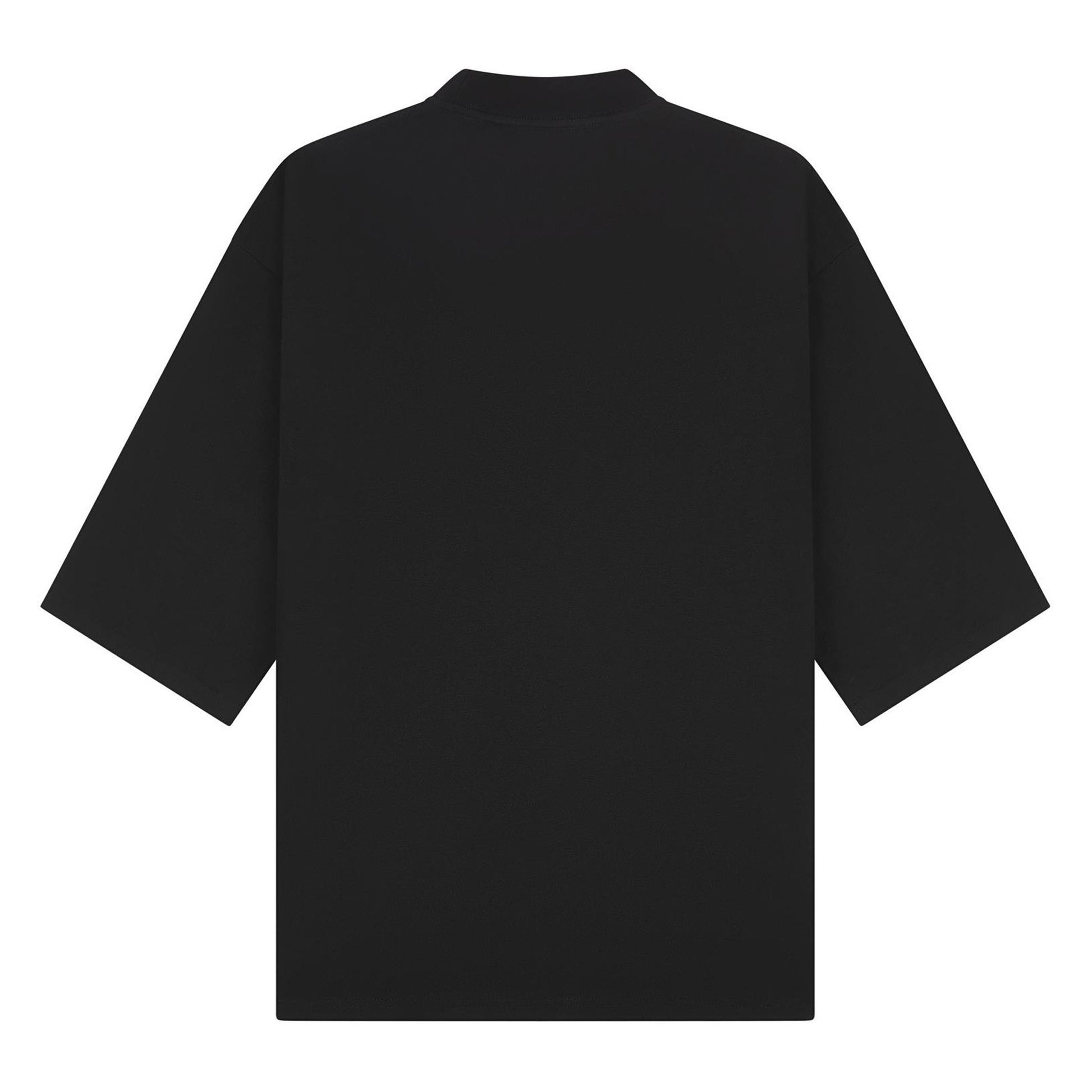 Black - Back - Casual Classics Unisex Adult Tall Oversized Half-Sleeved T-Shirt