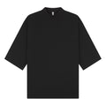 Black - Front - Casual Classics Unisex Adult Tall Oversized Half-Sleeved T-Shirt
