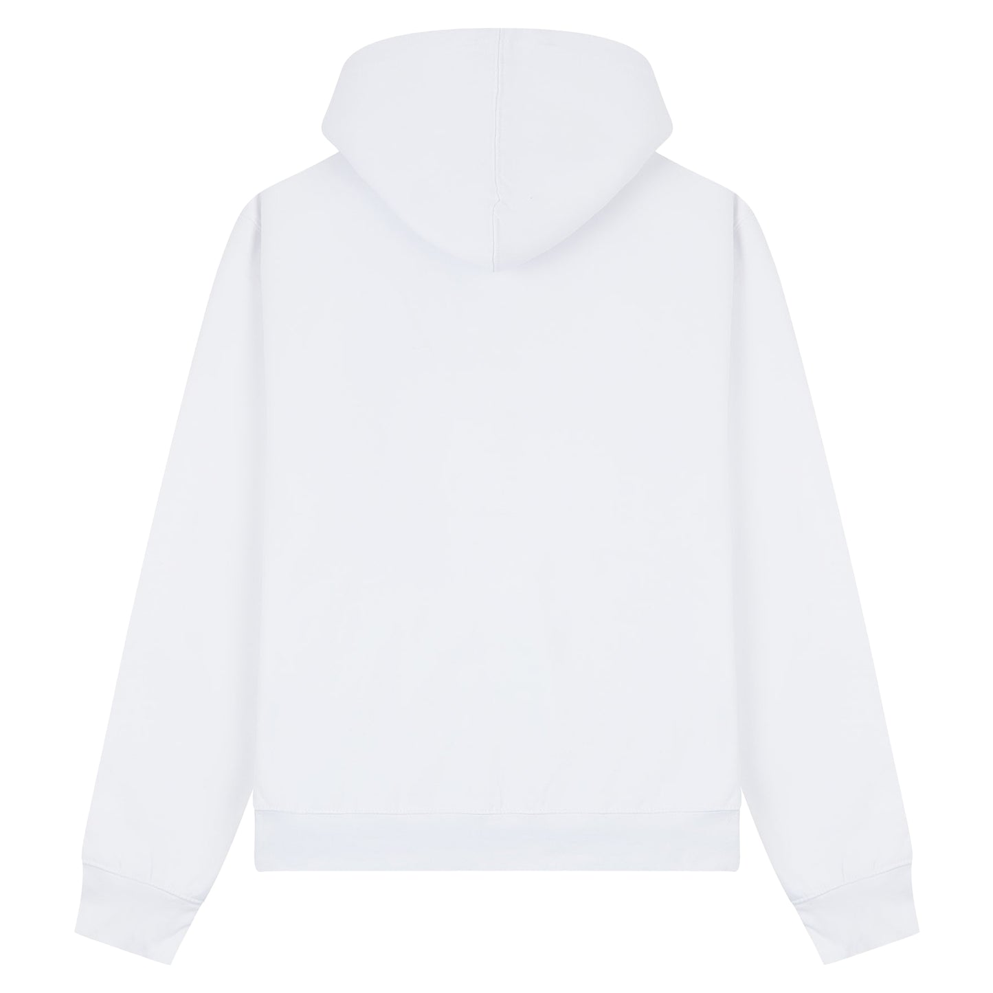 White - Back - Casual Classics Unisex Adult Premium Combed Cotton Tall Oversized Hoodie
