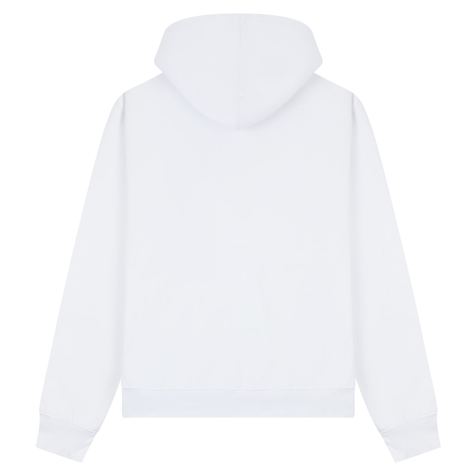 White - Back - Casual Classics Unisex Adult Premium Combed Cotton Tall Oversized Hoodie