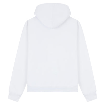 White - Back - Casual Classics Unisex Adult Premium Combed Cotton Tall Oversized Hoodie