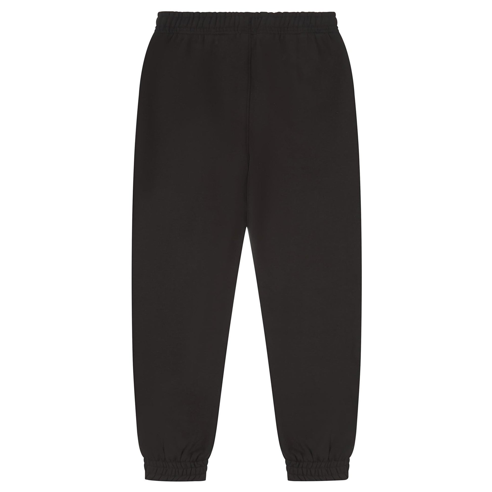 Black - Back - Casual Classics Unisex Adult Premium Combed Cotton Jogging Bottoms