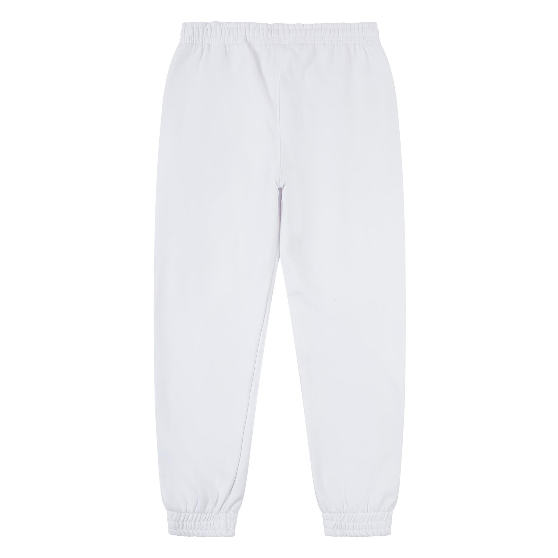White - Back - Casual Classics Unisex Adult Premium Combed Cotton Jogging Bottoms